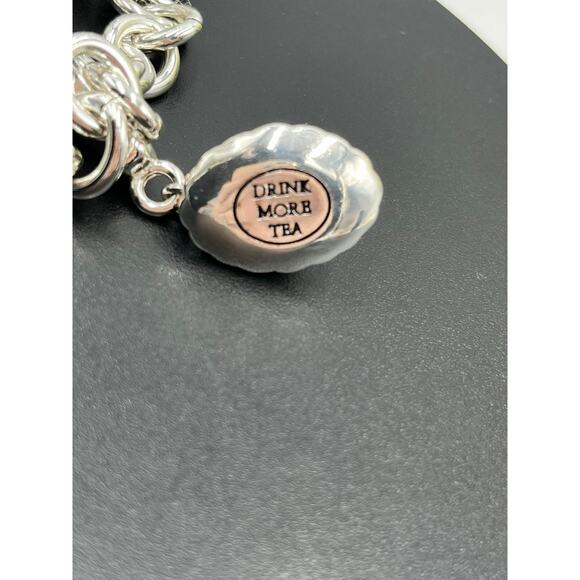 My Flat in London MFIL Tea For You Tea For Me Tea Time Teapot Charm Bracelet - Picture 7 of 12